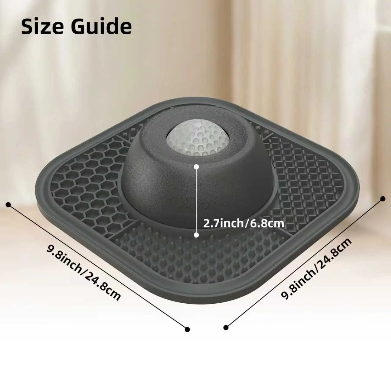 PLOSIF Slow Feeder Dog Bowl for Liquid Treats, Anti-Slip Design with Entertained Ball-In Feature, Bone Broth Lick Bowl, 3/4 Cup Capacity for Yogurt, Ideal for Large, Medium, and Small Breeds, Dietary Supplement and Post-Operative Nutrition
