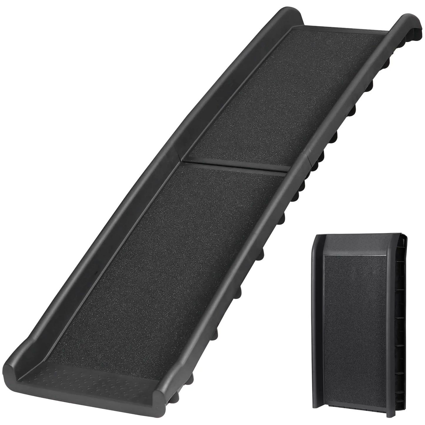 NOVA 62-In Foldable Non-Slip Dog Ramp, 150LBS Capacity for Puppies & Trucks, Easy Access, Safe Loading, Easy Storage, Black