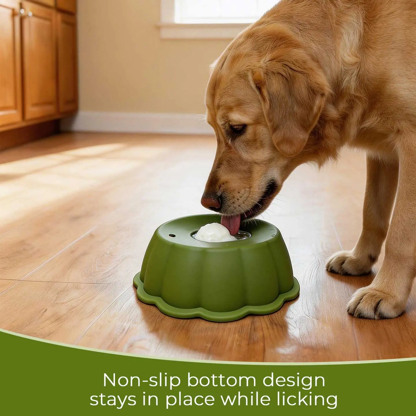 BOMUU Liquid Slow Feeder Dog Bowl with 360° Rotating Ball for Bone Broth and Yogurt, Engineered to Promote Slower Eating and Enhance Digestion, Compatible with All Dog Breeds