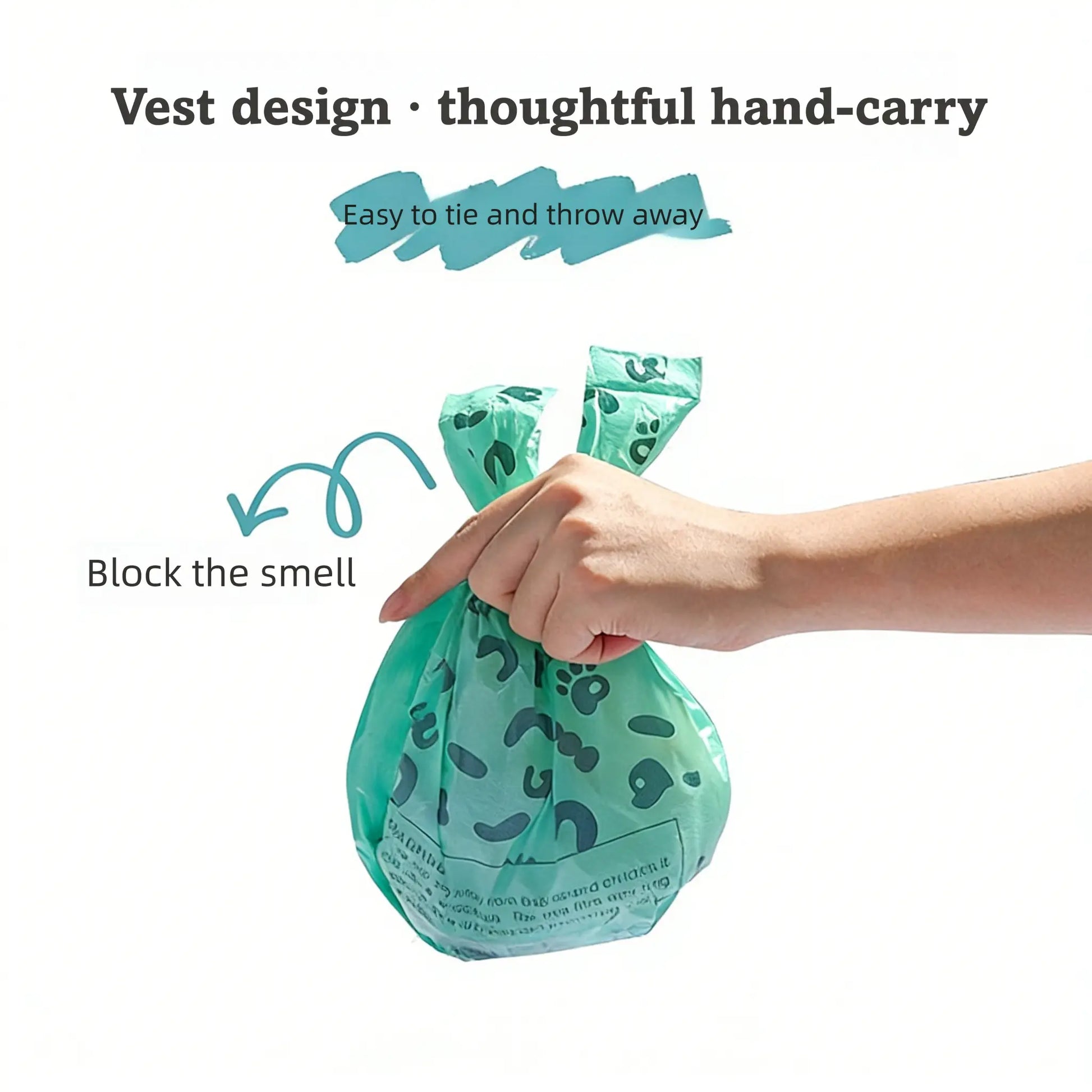 Premium Double-Layer Dog Waste Bags with Integrated Paper Towels, Value Pack of 50, Durable and Eco-Friendly Leak-Proof Solution for Pet Waste Management During Walks, Travel, and Home Use