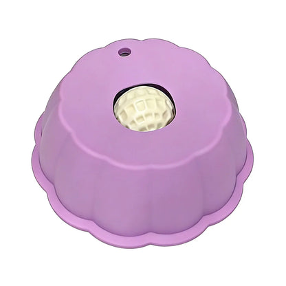 BOMUU Liquid Slow Feeder Dog Bowl with 360° Rotating Ball for Bone Broth and Yogurt, Engineered to Promote Slower Eating and Enhance Digestion, Compatible with All Dog Breeds