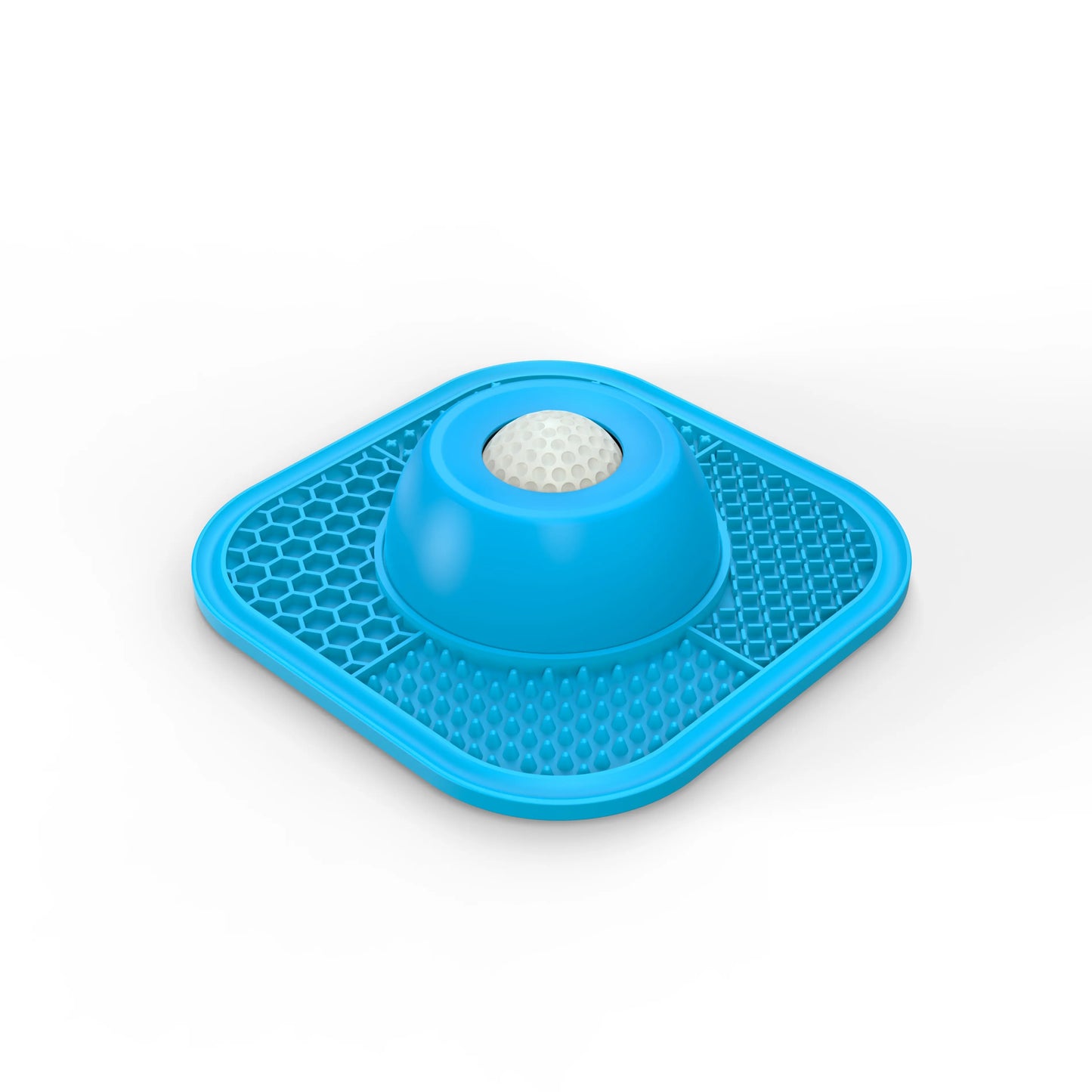 PLOSIF Slow Feeder Dog Bowl for Liquid Treats, Anti-Slip Design with Entertained Ball-In Feature, Bone Broth Lick Bowl, 3/4 Cup Capacity for Yogurt, Ideal for Large, Medium, and Small Breeds, Dietary Supplement and Post-Operative Nutrition