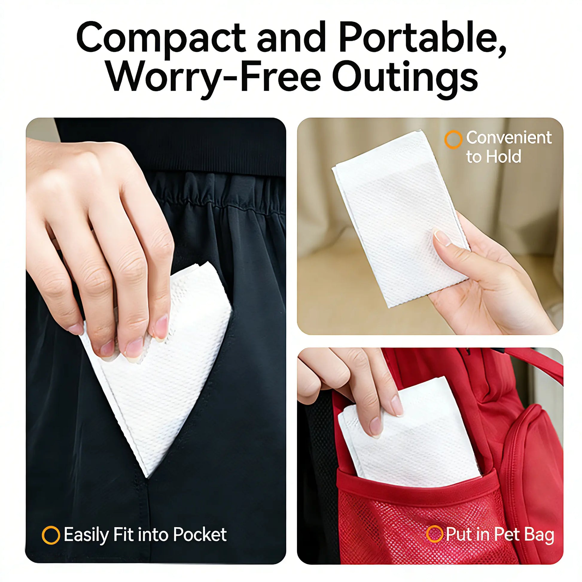 Premium Double-Layer Dog Waste Bags with Integrated Paper Towels, Value Pack of 50, Durable and Eco-Friendly Leak-Proof Solution for Pet Waste Management During Walks, Travel, and Home Use
