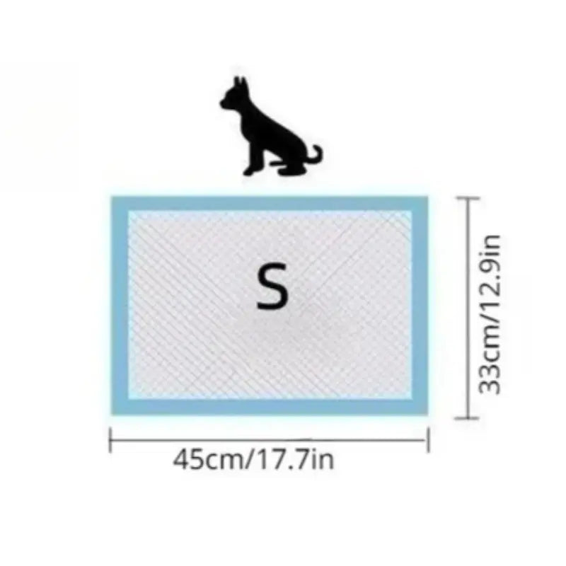Disposable Training Pads for Pets - 100 Count Waterproof Super Absorbent 13” x 18” Pee Pads for Dogs, Cats, Rabbits, and Guinea Pigs with Odour Locking Technology