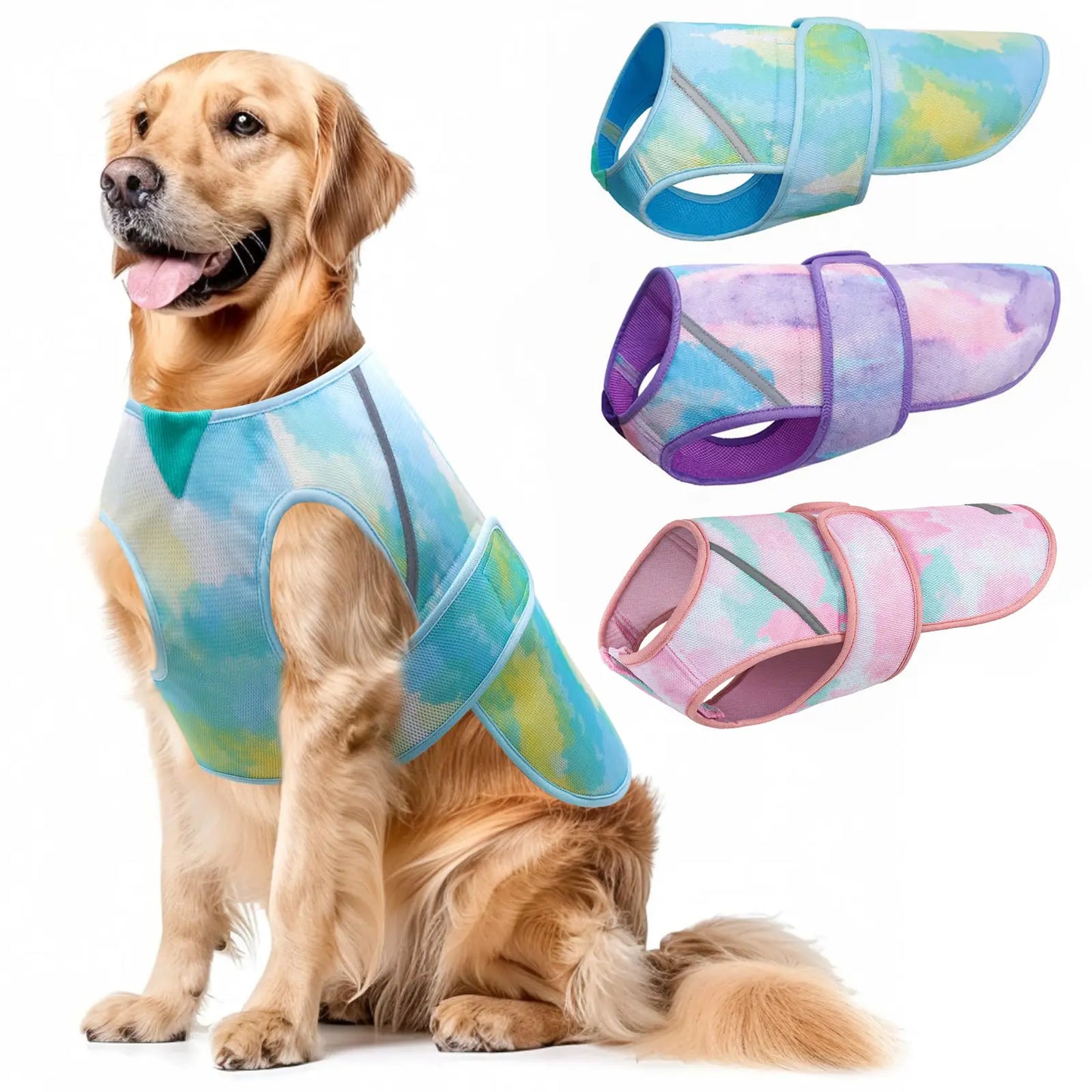 KYEESE Cooling Dog Vest, Breathable Comfortable Summer Wear for Dogs, Multiple Sizes Perfect Fit, Petlovers Choice for Summervibes