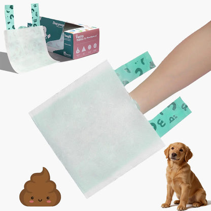 Premium Double-Layer Dog Waste Bags with Integrated Paper Towels, Value Pack of 50, Durable and Eco-Friendly Leak-Proof Solution for Pet Waste Management During Walks, Travel, and Home Use