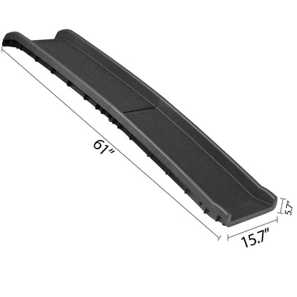 NOVA 62-In Foldable Non-Slip Dog Ramp, 150LBS Capacity for Puppies & Trucks, Easy Access, Safe Loading, Easy Storage, Black
