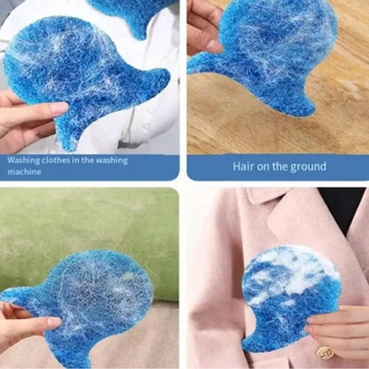 6-Pack Reusable Pet Hair Remover Laundry Balls, Eco-Friendly Fur and Lint Catchers for Washer and Dryer, Washable Household Cleaning Essential